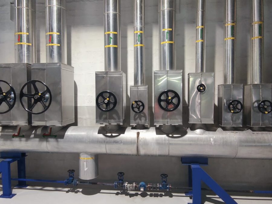Ligne de conditionnement en inox, relevé de temps de cycle